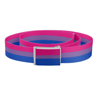 Bisexuality pride flag belt