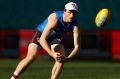 Moving forward: Gary Rohan at Swans training on Tuesday.