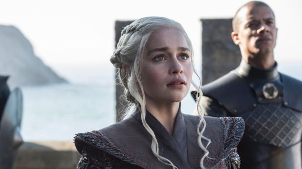 I'm home: Daenerys Targaryen (Emilia Clarke) returns to Dragonstone.