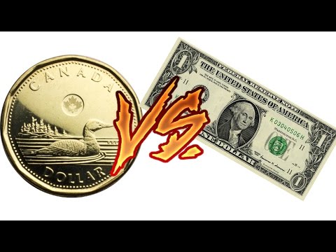 THE CANADIAN DOLLAR VS THE AMERICAN DOLLAR