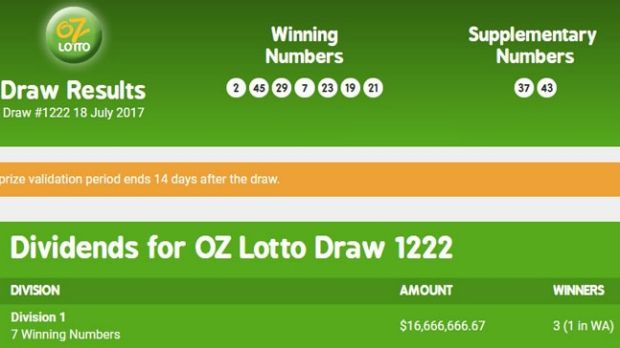 The winning numbers for Oz Lotto on Tuesday night with winners taking a healthy share of the $50m prize