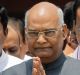 India's new president Ram Nath Kovind, centre, is flanked by senior Bharatiya Janata Party leaders M.M. Joshi, left, and ...