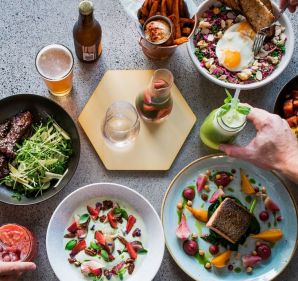 Colourful dishes at Blackwood Pantry, Cronulla.