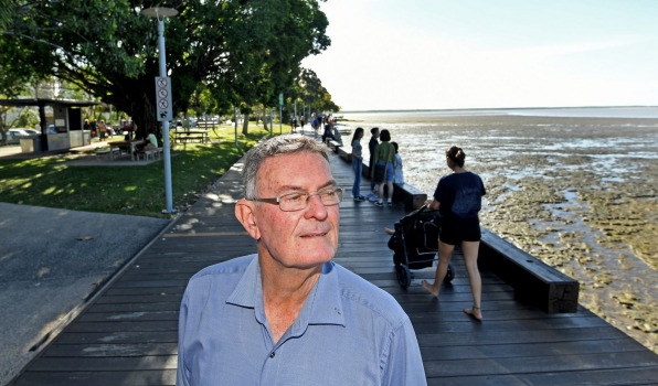 Cairns Builder Roy Lavis on the Cairns Esplanade Boardwalk that was built by his company, CEC Group.