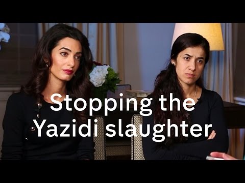 Nadia Murad and Amal Clooney interview on Yazidis, President Assad and migration crisis