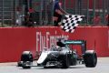 Mercedes driver Lewis Hamilton crosses the finish line to win the British Formula One Grand Prix at the Silverstone in 2016. 