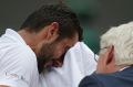 Croatia's Marin Cilic was overwhelmed by emotion during the Wimbledon men's final against Roger Federer.