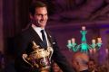 Roger Federer's night of celebration started at Wimbledon's winners dinner.