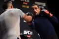 Big chance: Robert Whittaker goes through his paces in a pre-fight workout in Las Vegas.