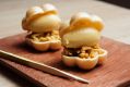 Go-to dish: 'Caramel and nuts' from the hitokuchi-gashi menu.
