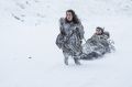Breaking the ice:  Bran Stark (Isaac Hempstead Wright) and Meera Reed (Ellie Kendrick) make a brief appearance in Game ...