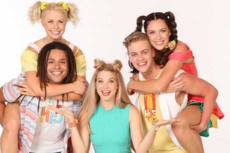 Hi-5 (left top to right): Shay, Joe, Bailey, Lachie and Courtney.