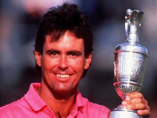 Golfer Ian Baker-Finch with trophy. 21 Jul 1991. Solo/Syndication Photo. Sport / Golf / Alone / Trophies headshot smiling