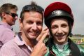 Proud dad: Peter Mertens and his son Beau."Just three years ago he was jumping over logs on little ponies at the back of ...