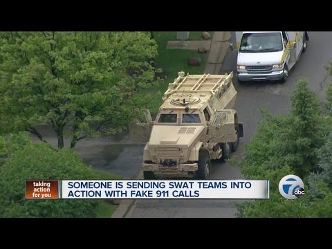 Someone is sending SWAT teams into action with fake 911 calls