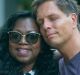 Don Damond, Justine Damond's fiance, is comforted outside his home by Valerie Castile, the mother of Philando Castile, ...