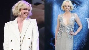 Gwendoline Christie is the most elegant of white walkers this week in both a sassy oversized Bella Freud suit and an ...