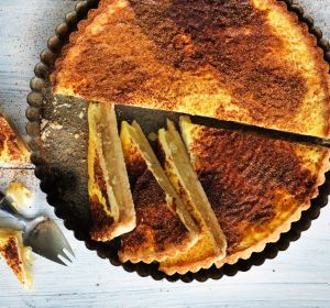 South Australian favourite: Apple and custard tart.