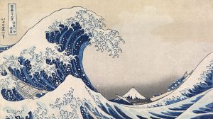 Katsushika Hokusai's The Great Wave off Kanagawa (detail).
