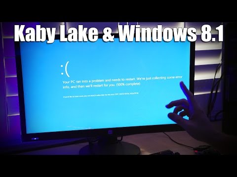 What happens when you install Windows 8 on a Kaby Lake system??