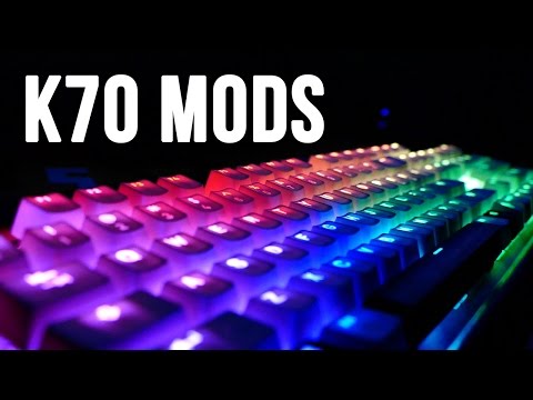 Corsair Gaming K70 Aesthetic Mods! Looks & Sounds