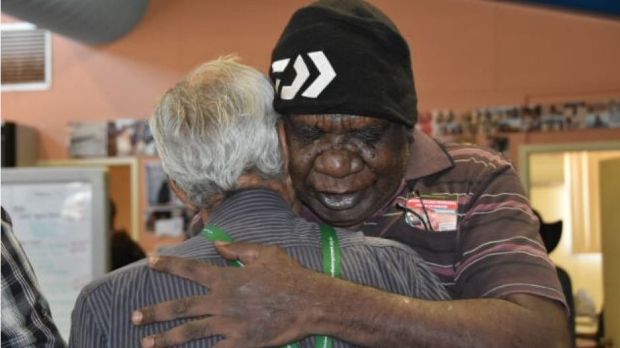 Yindjibarndi Aboriginal Corporation director Stanley Warrie reacts to Thursday's judgment.