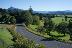 The road leading towards Mount Warning, near Murwillumbah, Northern NSW.