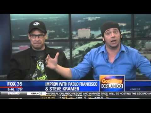 Comedian Pablo Francisco and Steve Kramer LIVE on Good Day