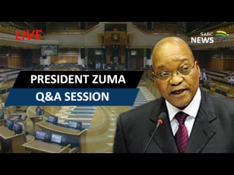 President Zuma answers oral questions in Parliament