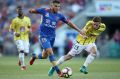 Fine form: Andrew Nabbout on the ball in another outstanding display.