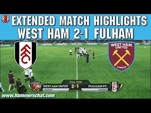 West Ham v Fulham | 2-1 | 20/07/2017 | Match Highlights | Goals