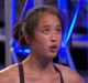 Andrea pauses before making history on the Australian Ninja Warrior obstacle course. 