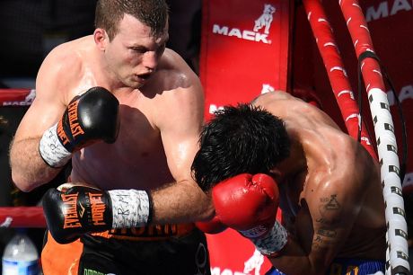 Winner all over again: Jeff Horn of Australia celebrates after defeating Manny Pacquiao last week.