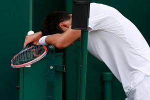 What am I doing here?: Bernard Tomic did not have a good time at Wimbledon.