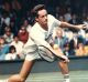 Peter Doohan playing at Wimbledon in 1987 where he beat Boris Becker to make it into the final 16. 