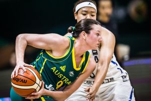 Australian forward Kelsey Griffin top-scored in her Opals debut against Korea on Sunday.