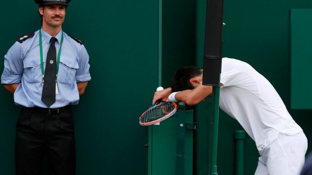 What am I doing here?: Bernard Tomic did not have a good time at Wimbledon.
