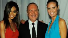 Chanel Iman, Michael Kors, and Heidi Klum at the Annual amfAR Inspiration Gala at The Museum of Modern Art in 2011.