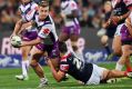 New Queensland six?: Cam Munster was in fine form for the Storm on Friday night.