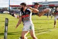 Acrobatics: Kyle Feldt of the Cowboys catches a high ball to score a try against Penrith at 1300SMILES Stadium on Saturday.