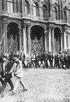 Petrograd workers drill on Palace Square