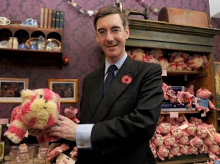 Jacob Rees-Mogg handling Bagpuss