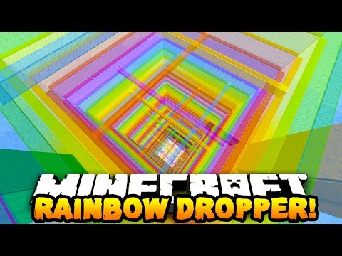 Minecraft RAINBOW DROPPER! (15 Levels of Death!) w/ Preston, Pete, & Kenny