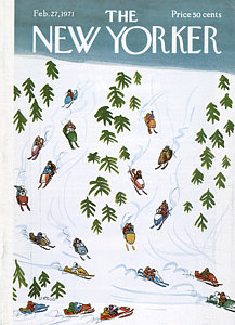 New-yorker-covers Painting - New Yorker February 27th, 1971 by Donald Reilly