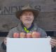 Apple farmer Kevin Sanders was  one of the first to sign up to Online farmers' market MegaFresh .