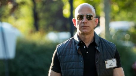 Jeff Bezos, Chief executive of Amazon, would fit right in down in Melbourne with that puffer vest.