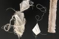Caren Florance, Let Go (detail), book spine, poetry text, vintage cotton thread, letterpress on Magnani paper, ...