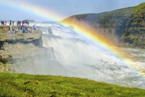 Gullfoss Waterfall in Iceland.