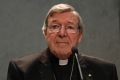 Cardinal George Pell speaking to the media in Rome, after he was charged.