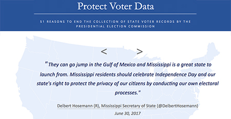 51 Reasons to End the Collection of State Voter Records by the Presidential Election Commission